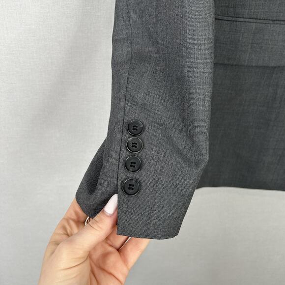 Pronto Uomo Blazer Mens 50L Gray Wool Blend Formal Suit Jacket 2 Button Career - Picture 4 of 12